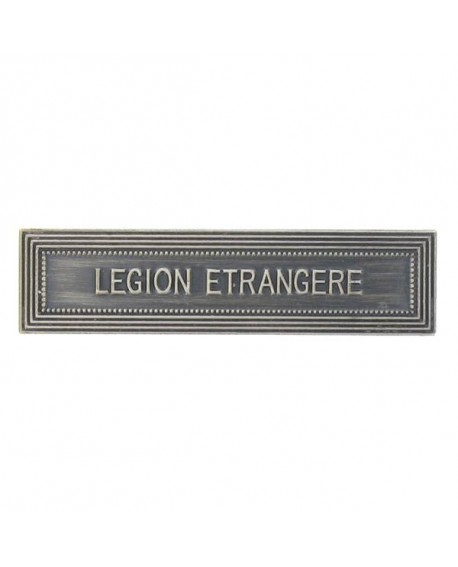 Agrafe Légion Etrangère Armée de Terre Argent