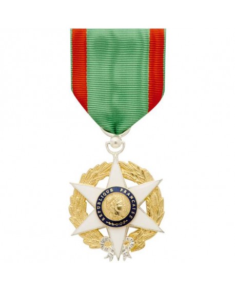 Médaille Chevalier de l'Ordre National du Mérite Agricole Bronze Argenté