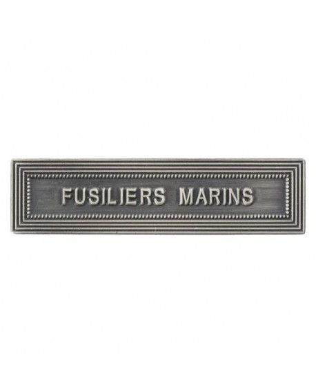 Agrafe Fusilier Marin Argent