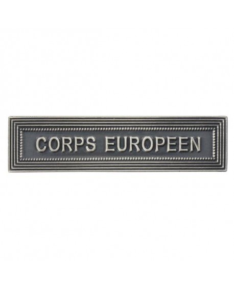Agrafe Corps Européen Argent