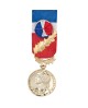 Médaille 35 ans Honneur du Travail Modèle Fantaisie Bronze Doré