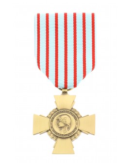 Médaille Croix du Combattant patiné